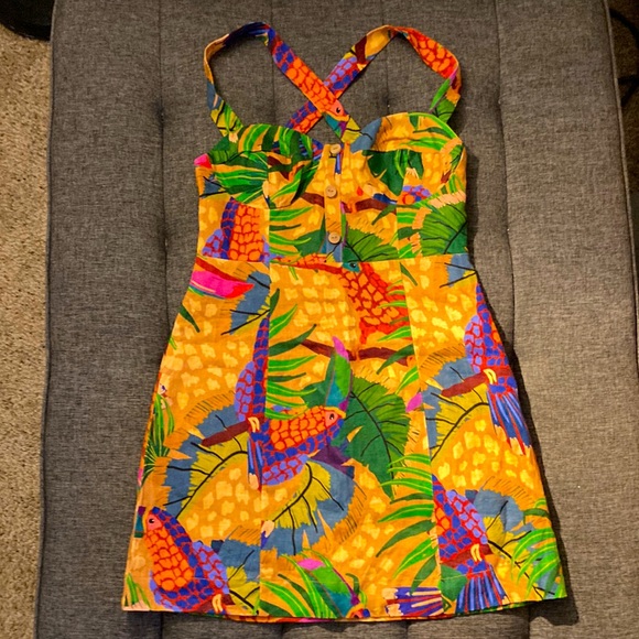 Farm Rio linen dress, size small,Brazilian brand - Picture 5 of 5